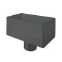 Lindab Steel Regular Water Hopper - 100mm Graphite