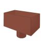 Lindab Steel Regular Water Hopper - 87mm Tile Red