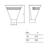 Lindab Steel Half Round Water Hopper - 100mm Anthracite Metallic