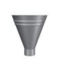 Lindab Steel Half Round Water Hopper - 87mm Anthracite Metallic