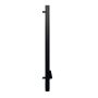 Lindab Steel Vandal Reinforced Pipe with Leaf Trap - 102mm x 2mtr Black