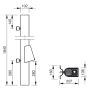 Lindab Steel Vandal Reinforced Pipe with Leaf Trap - 102mm x 2mtr Black