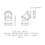 FloPlast Multi Fit Compression Waste Adjustable Bend - 0-90 Degree x 40mm