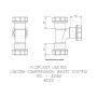 FloPlast Multi Fit Compression Waste Tee - 32mm