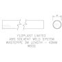 FloPlast Solvent Weld Waste Pipe - 40mm x 3mtr Black