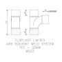 FloPlast Solvent Weld Waste Tee - 32mm Grey