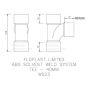 FloPlast Solvent Weld Waste Tee - 40mm Black