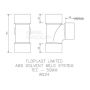FloPlast Solvent Weld Waste Tee - 50mm Grey