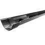 Cast Iron Beaded Half Round Gutter - 125mm x 1829mm Black