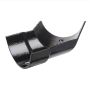 Cast Iron Half Round Gutter Left Hand Angle - 135 Degree x 100mm Black