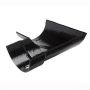 Cast Iron Half Round Gutter Left Hand Angle - 90 Degree x 125mm Black