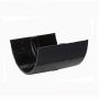 Cast Iron Half Round Gutter Union - 150mm Black