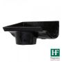 Cast Iron Ogee Gutter Left Hand Stopend Outlet - 115mm for 65mm Downpipe Black