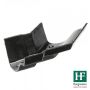Cast Iron Ogee Gutter External Angle - 135 Degree x 125mm Black