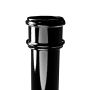 Cast Iron Round Non-Eared Downpipe - Socket On One End - 65mm x 1829mm Black