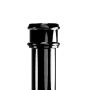 Cast Iron Round Non-Eared Downpipe - Socket On One End - 65mm x 1829mm Black