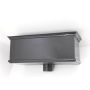 Cast Iron Rectangular Hopper Head Long Outlet - 482mm for 75mm Downpipe Black