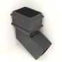 Cast Iron Rectangular Downpipe Bend - 112.5 Degree x 100mm x 75mm Black