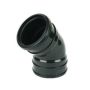 FloPlast Industrial/ Xtraflo Downpipe Solvent Weld Offset Bend Top - 110mm Black