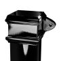 Cast Iron Square Eared Downpipe - 75mm x 1829mm Black