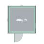 Forest Xtend Garden Building - Half Opening Window - 2500mm x 2540mm x 2900mm