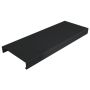 Aluminium Coping for 301-350mm Wall - 410mm x 3mtr Black (9005 Matt)