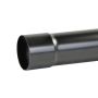Aluminium Round Swaged Downpipe - 63mm x 1mtr PPC Finish Black (9005 Matt)