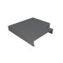 Aluminium Coping for 141-200mm Wall - 135 Degree Angle - 260mm Anthracite Grey (7016 Matt)