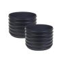 FloPlast Inspection Chamber Riser - 235mm Depth x 450mm Diameter - Pack of 2