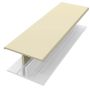 Weatherboard Cladding Two Part H Trim - 3mtr Pale Gold