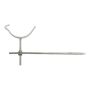Cast Iron Beaded Half Round Gutter Rise & Fall Bracket - 100mm Galvanised