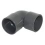 FloPlast Solvent Weld Waste Bend Knuckle - 90 Degree x 32mm Anthracite Grey