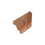 Copper Large Ogee Gutter Left Stop End - 145mm