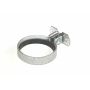 Zinc Plated Round Screw To Wall Downpipe Bracket with Gasket - 100mm Primed