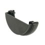 FloPlast Cast Iron Effect Half Round Gutter External Stopend - 112mm - Pack of 2