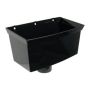 FloPlast Deepflow/ Hi-Cap Downpipe Hopper - 80mm Black