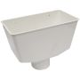 FloPlast Deepflow/ Hi-Cap Downpipe Hopper - 80mm White