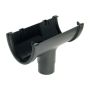 FloPlast Cast Iron Effect Deepflow/ Hi-Cap Gutter Running Outlet - 115mm x 75mm