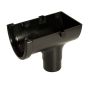 FloPlast Cast Iron Effect Deepflow/ Hi-Cap Gutter Stopend Outlet - 115mm x 75mm