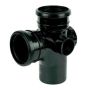 FloPlast Ring Seal Soil Access Branch - 92.5 Degree x 110mm Black
