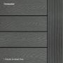Classic Timbosite Decking Board Smoked Grey - 148mm x 3660mm