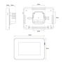 Fastwarm Touchscreen Thermostat - 16 Amp Black