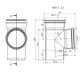 Drainage Junction Double Socket - 87.5 Degree x 110mm - Pack of 14