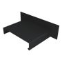 Aluminium Coping Upstand for 141-200mm Wall - 260mm Black (9005 Matt)