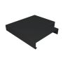 Aluminium Coping for 301-350mm Wall - 135 Degree Angle - 410mm Black (9005 Matt)