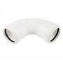 FloPlast Push Fit Waste Bend Swept - 92.5 Degree x 40mm White