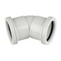 FloPlast Push Fit Waste Bend - 135 Degree x 40mm White