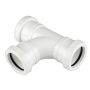 FloPlast Push Fit Waste Tee - 40mm White - Pack of 2