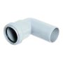 FloPlast Push Fit Waste Bend Swivel - 90 Degree x 40mm White - Pack of 2