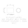 FloPlast Solvent Weld Waste Coupling - 32mm White - Pack of 25